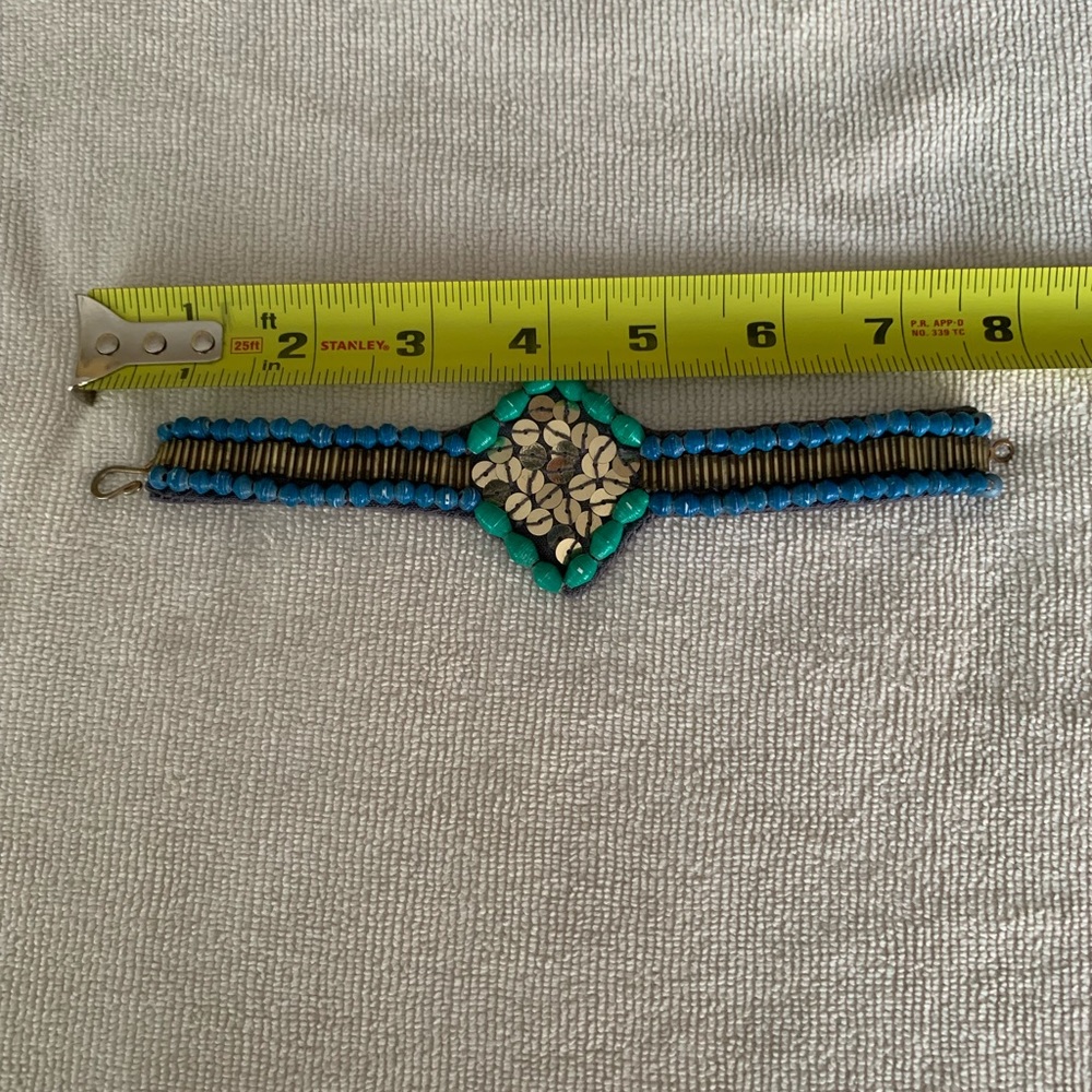 Sequins and Beaded Unique Bracelet